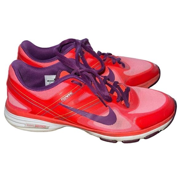 Nike Flywire with Dual Fusion sneakers in orange and purple women’s size 6.5 - Picture 4 of 8